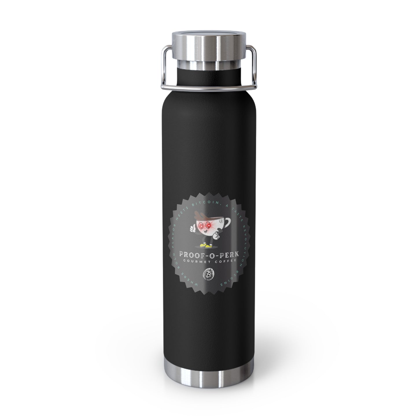 Proof-O-Perk Logo 22oz Vacuum Insulated Bottle