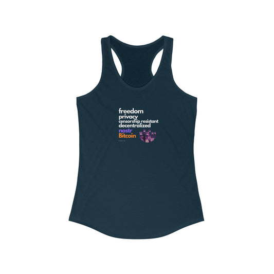 nostr Freedom, Racerback Tank