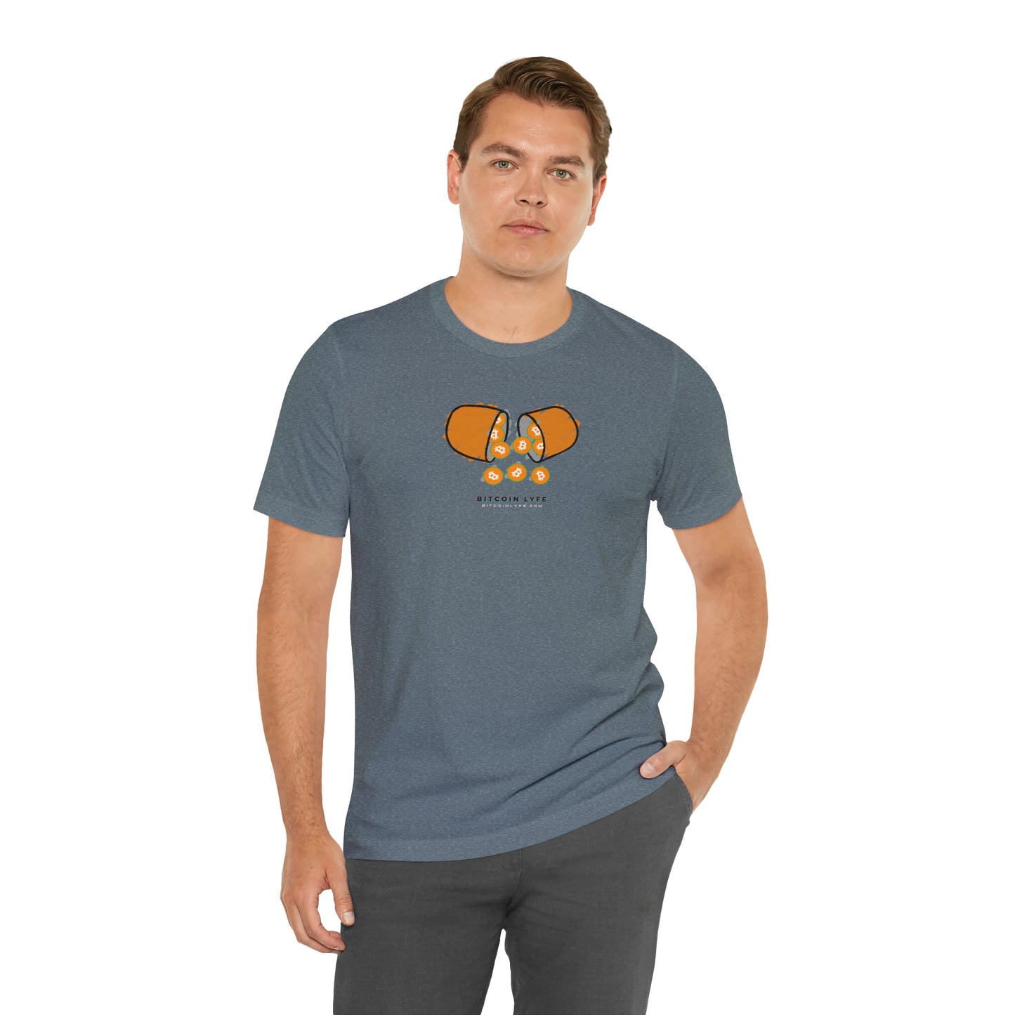 Bitcoin LYFE Orange Pill Tee