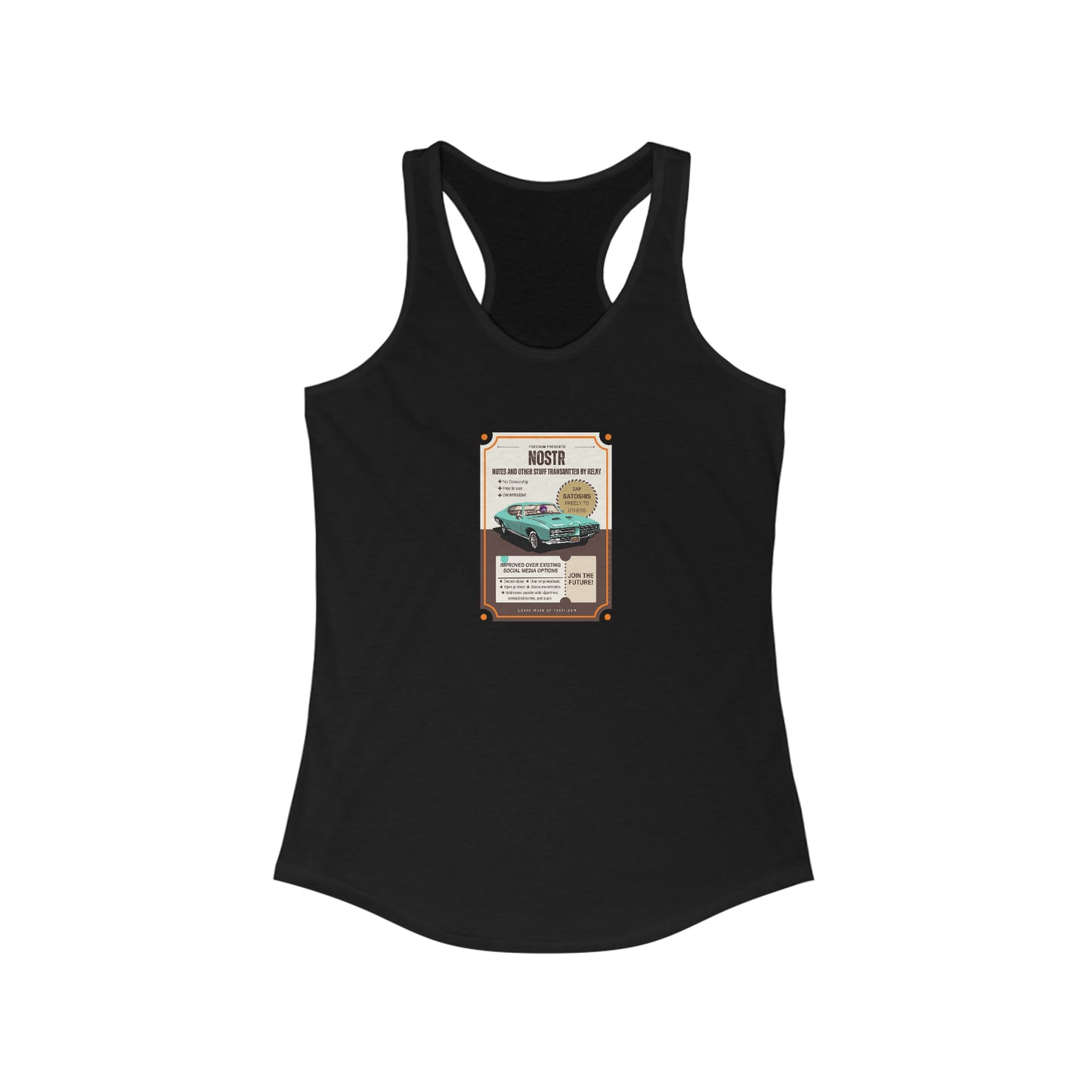 nostr Future - Classic, Racerback Tank