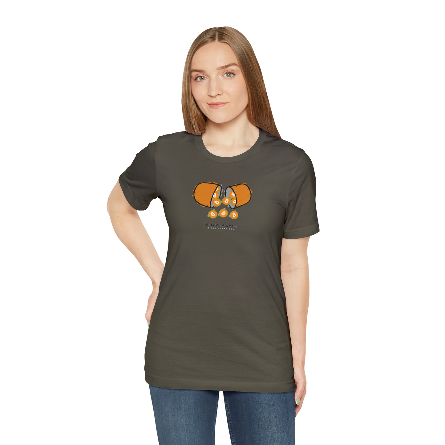 Bitcoin LYFE Orange Pill Tee