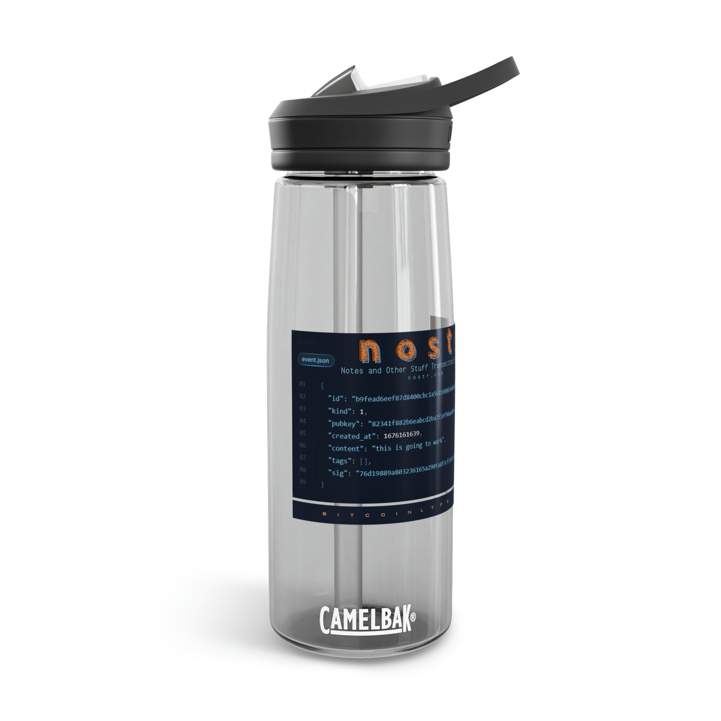 nostr is Going to Work, CamelBak Eddy® Water Bottle, 20oz\25oz