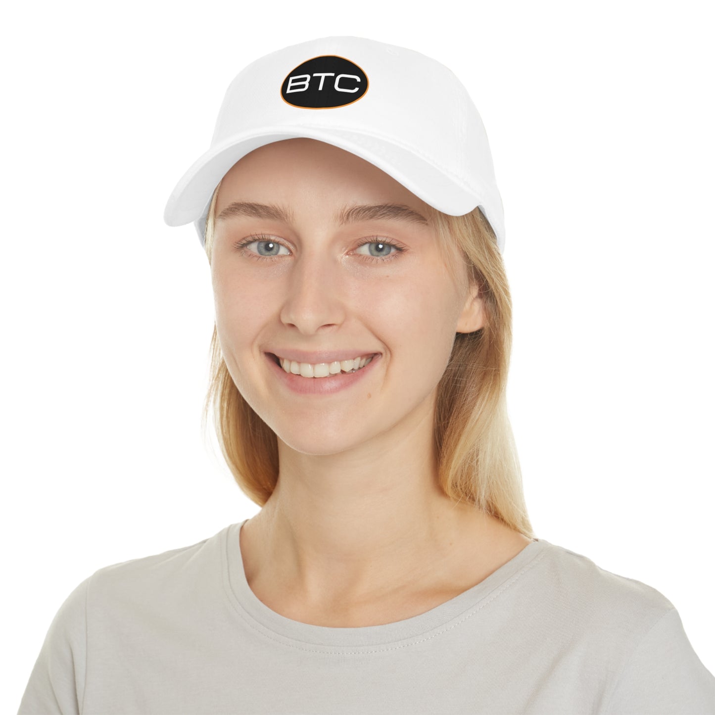 Bitcoin Oval #1 Low Profile Baseball Cap