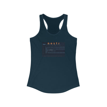 nostr is Going to Work, Racerback Tank