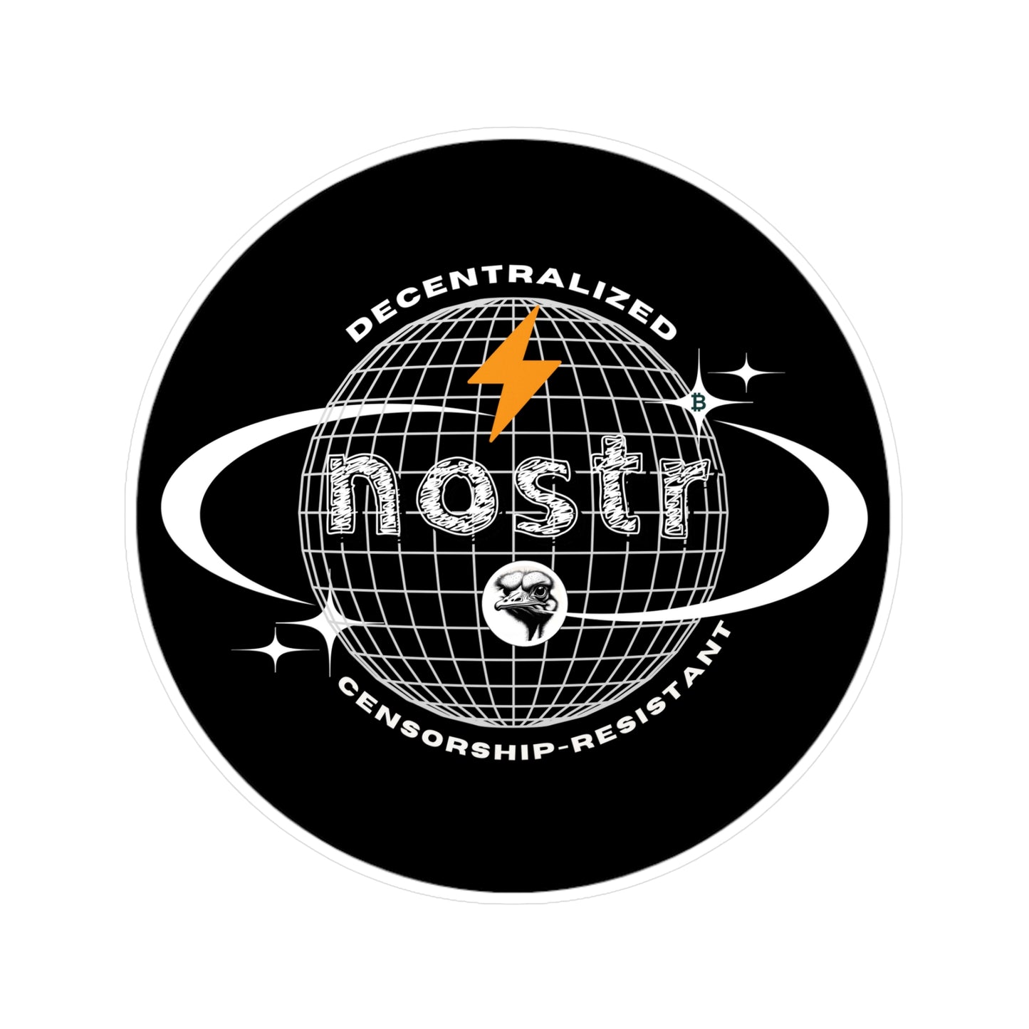 nostr Around the World, Vinyl Die-Cut Sticker