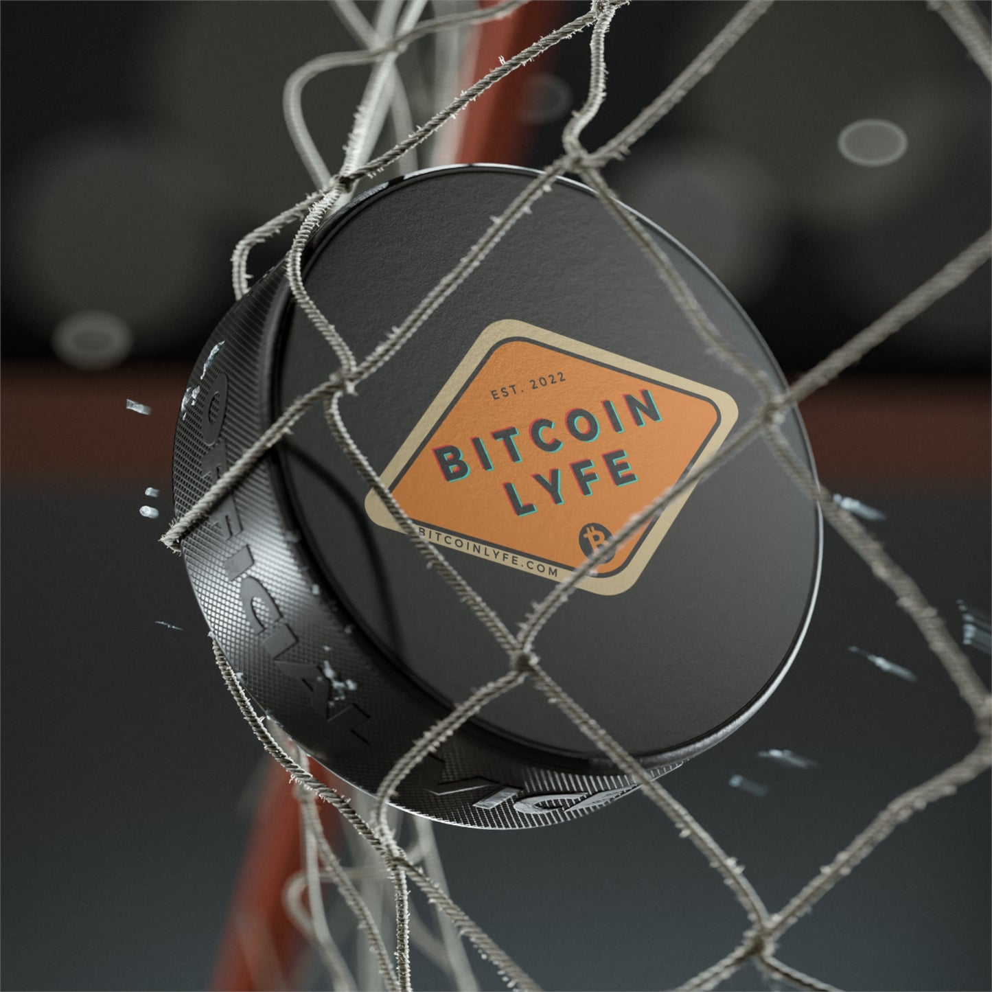 Bitcoin LYFE Hockey Puck