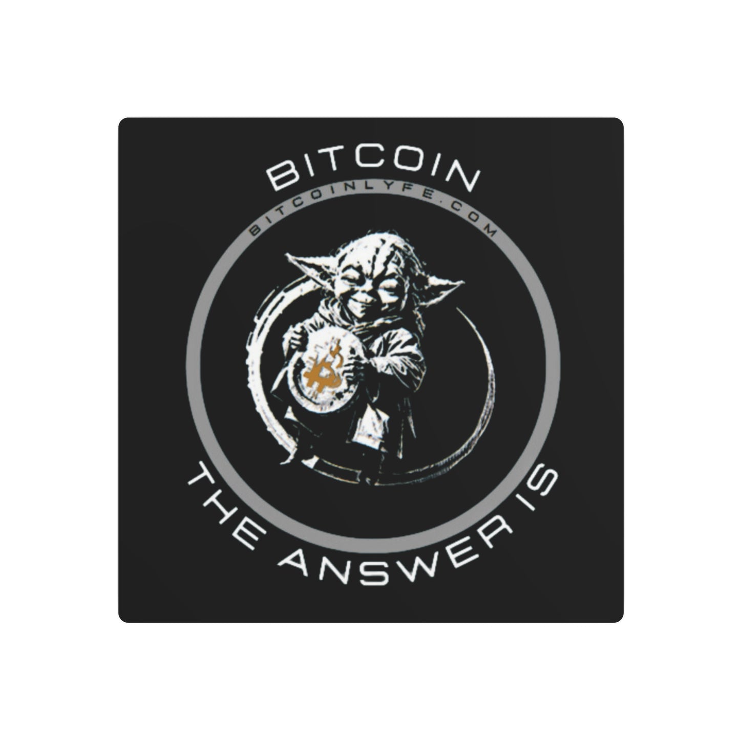 Bitcoin...The Answer Is Metal Art Sign