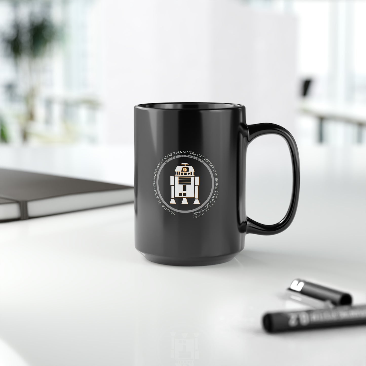 Can't Stop Change Black Mug