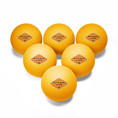 Bitcoin LYFE Ping Pong Balls, 6 pcs