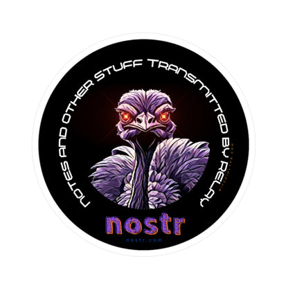 nostr Nostrich #2, Vinyl Die-Cut Sticker