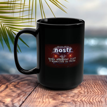 nostr Nostrich Matrix, 15oz Mug