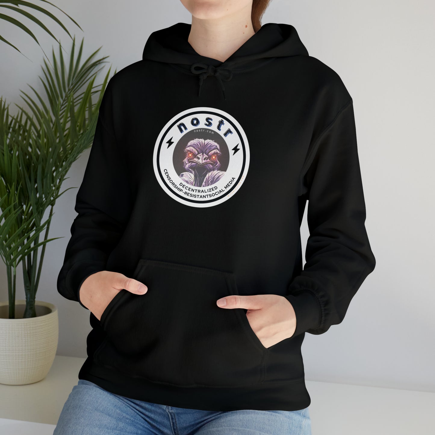 nostr Decentralized Nostrich, Hoodie