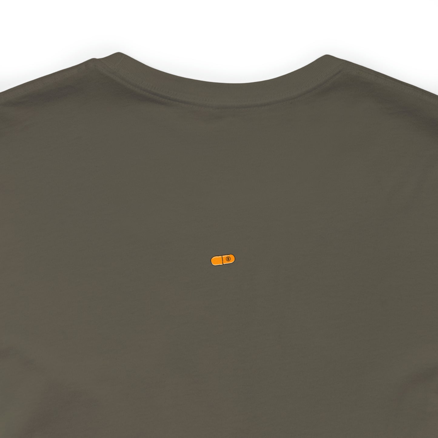 Lever Orange Pill Tee  -  Front+Back Print