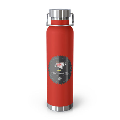 Proof-O-Perk Logo 22oz Vacuum Insulated Bottle