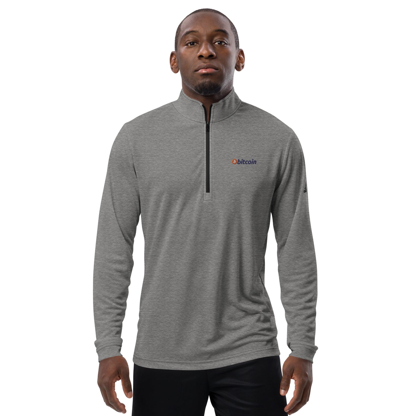 Bitcoin Adidas Quarter Zip Pullover, BTC1