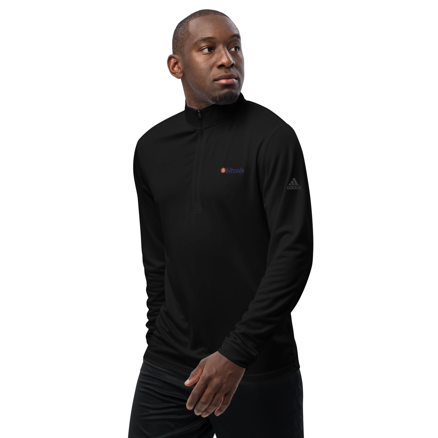 Bitcoin Adidas Quarter Zip Pullover, BTC1