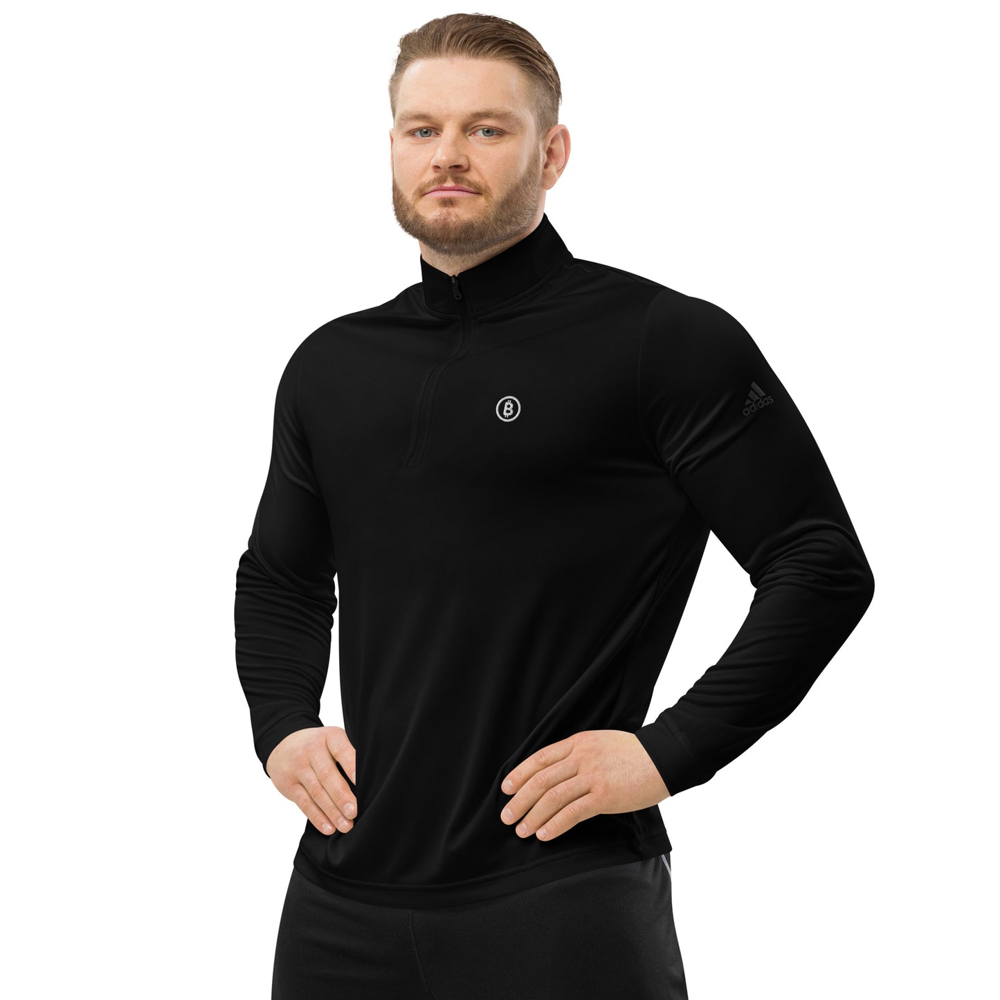 Bitcoin Adidas Quarter Zip Pullover, BTC4