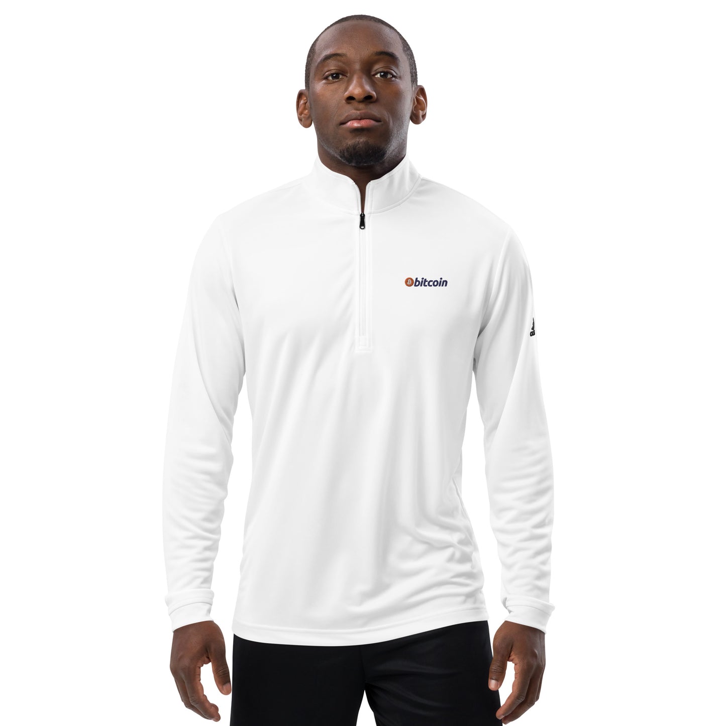 Bitcoin Adidas Quarter Zip Pullover, BTC1