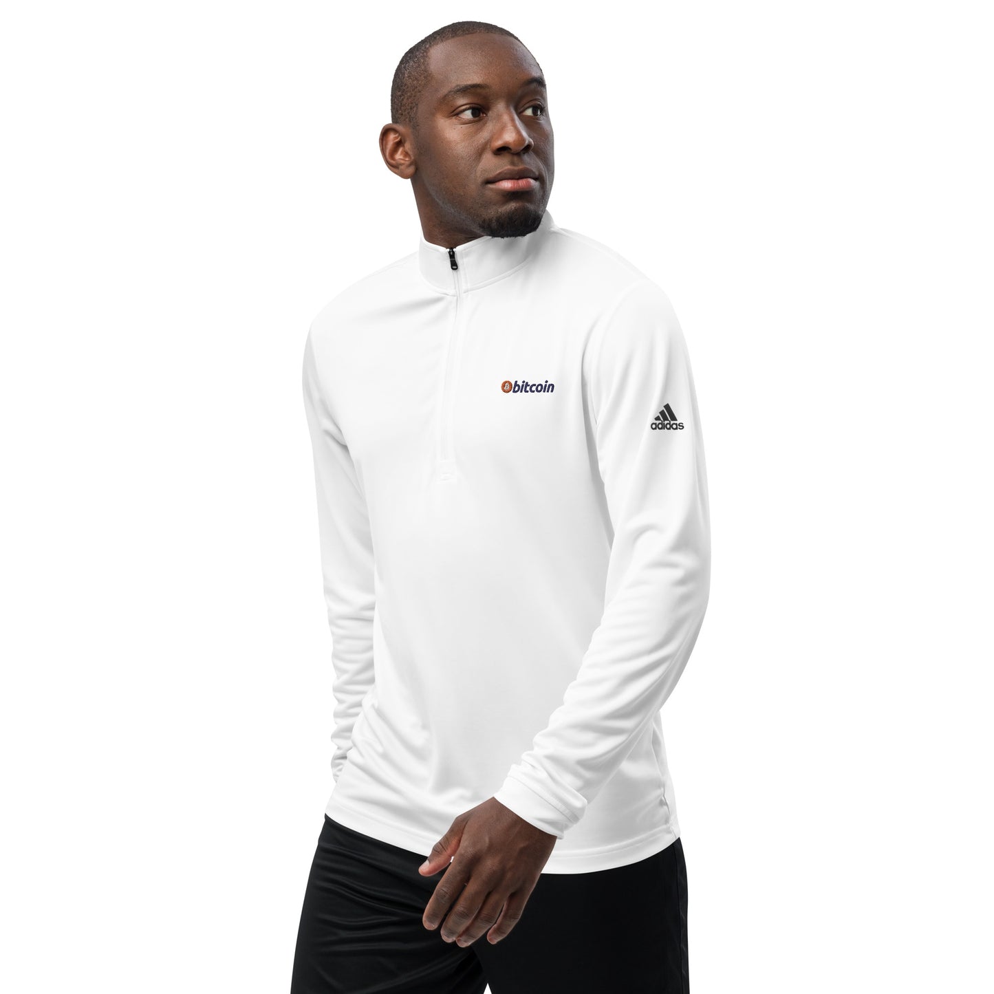 Bitcoin Adidas Quarter Zip Pullover, BTC1