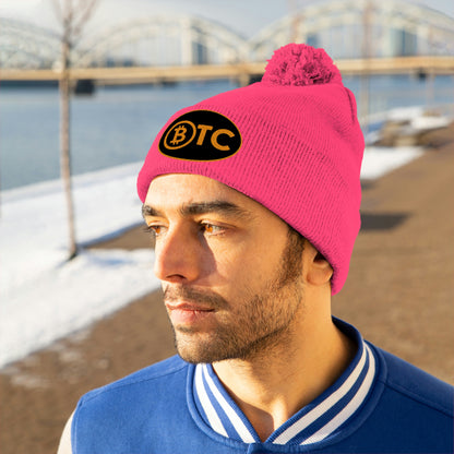 BTC Oval #5 Pom Pom Beanie