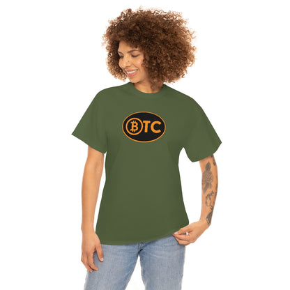 BTC Oval #5 Cotton T-Shirt, Blackout Version