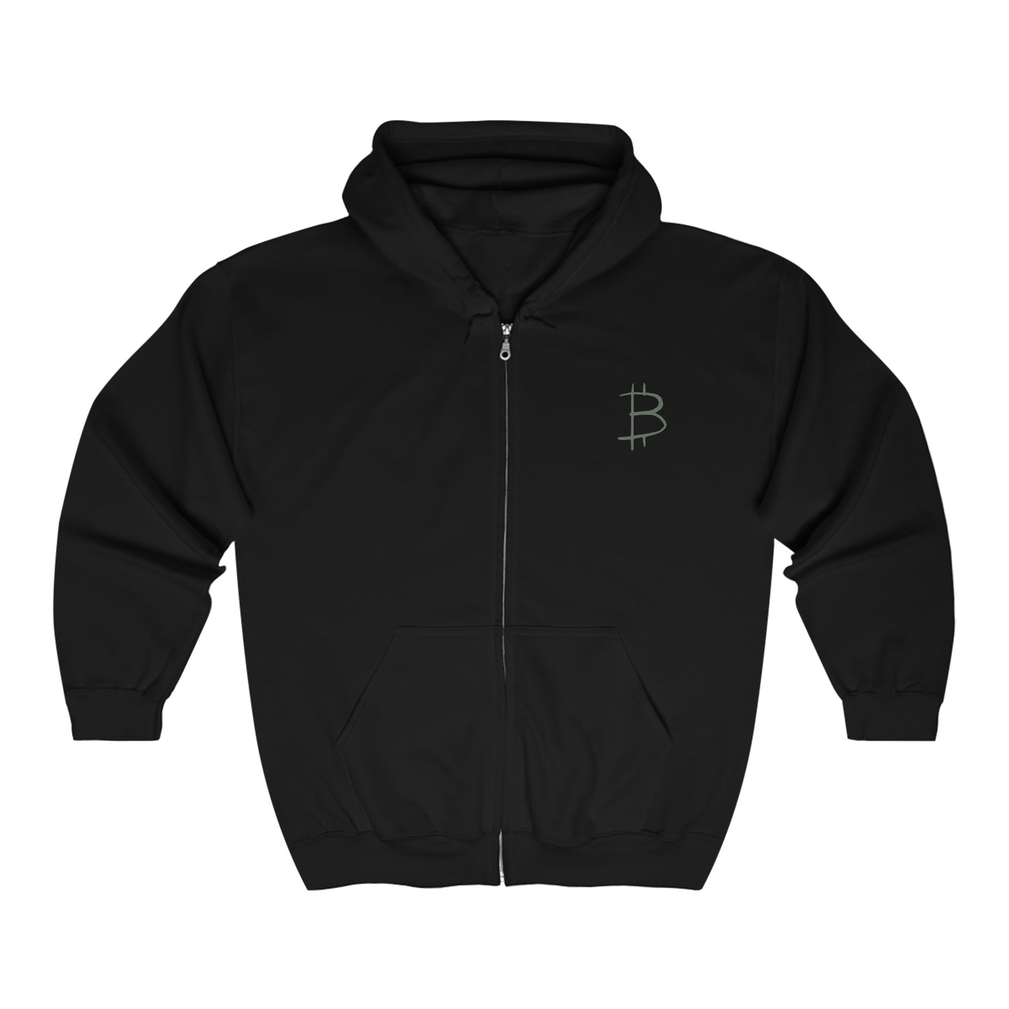 Bitcoin Heavy Blend™ Full Zip Hooded Sweatshirt, BTC8