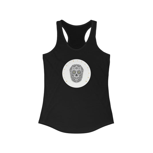 Día de los Muertos BTC Women's Racerback Tank, Tres