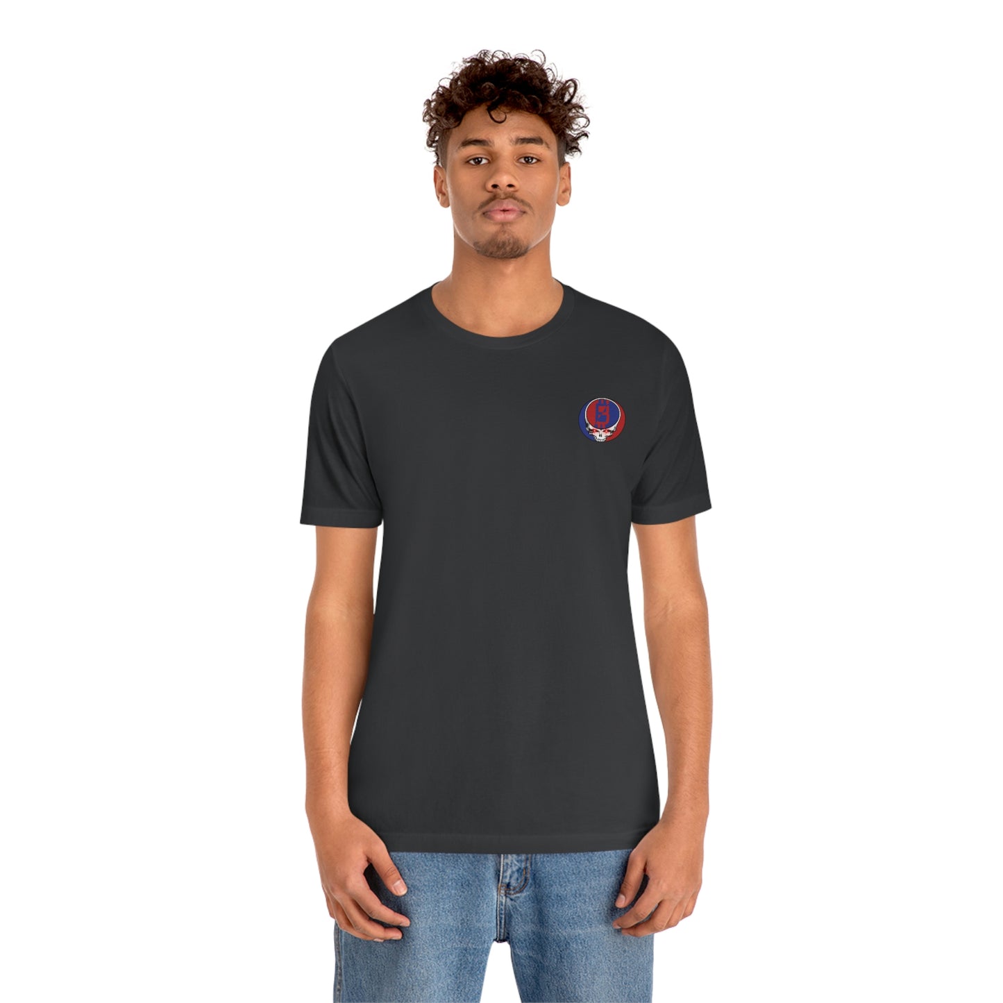 Grateful B Short Sleeve T-Shirt (Upper Left Subtle)