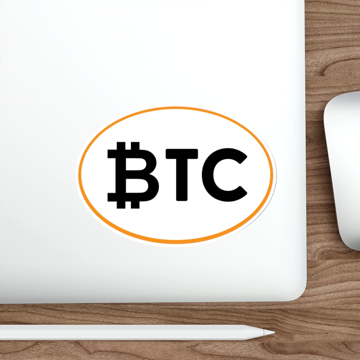 BTC #4 Oval Stickers