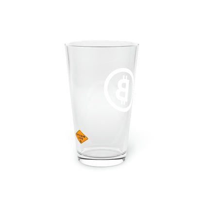 Bitcoin Pint Glass, BTC4