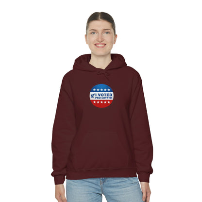 I Voted Pro-Crypto Hooded Sweatshirt