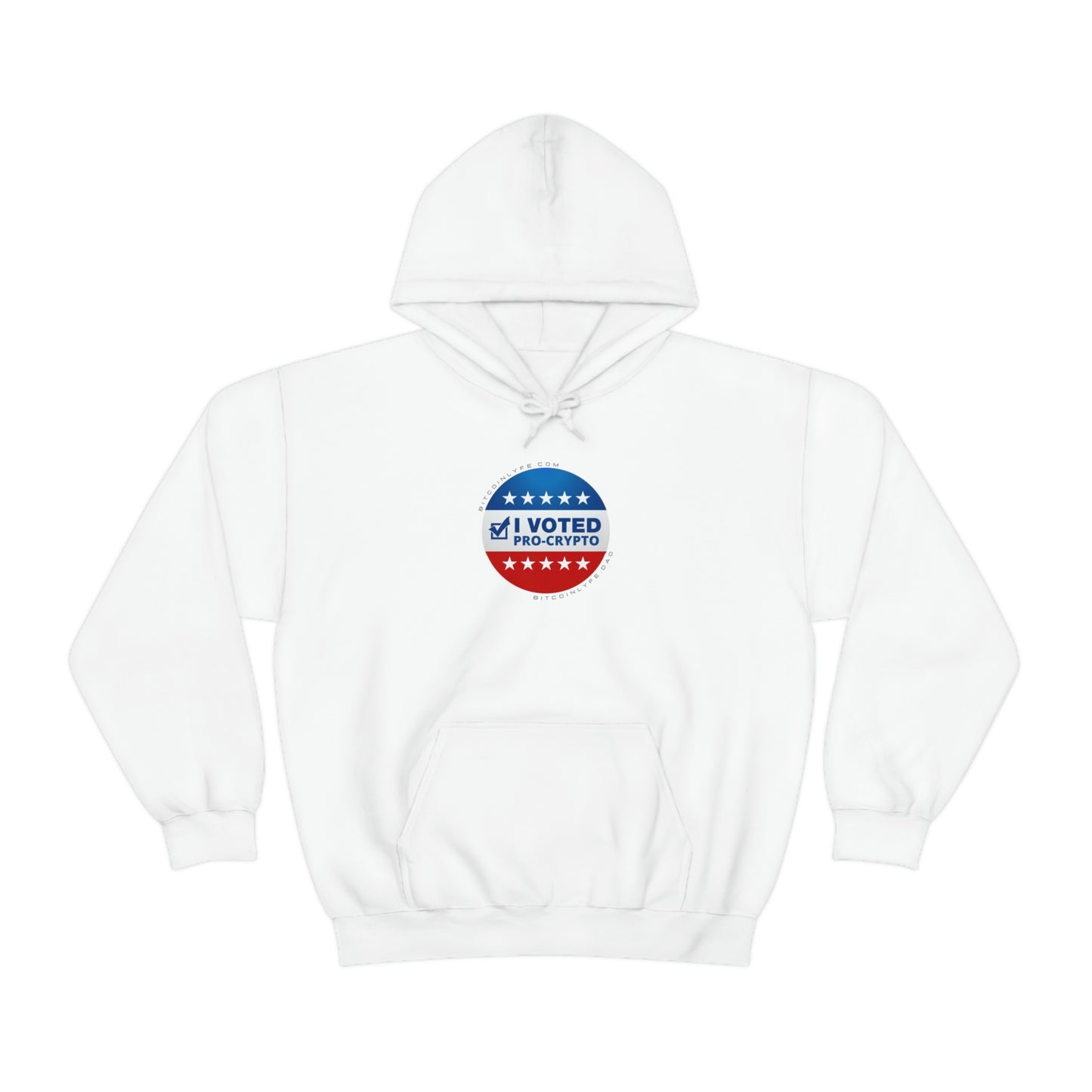 I Voted Pro-Crypto Hooded Sweatshirt