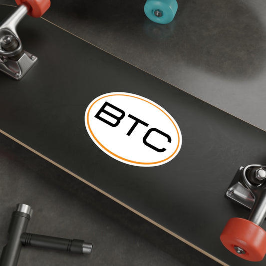 BTC #1 Oval Stickers