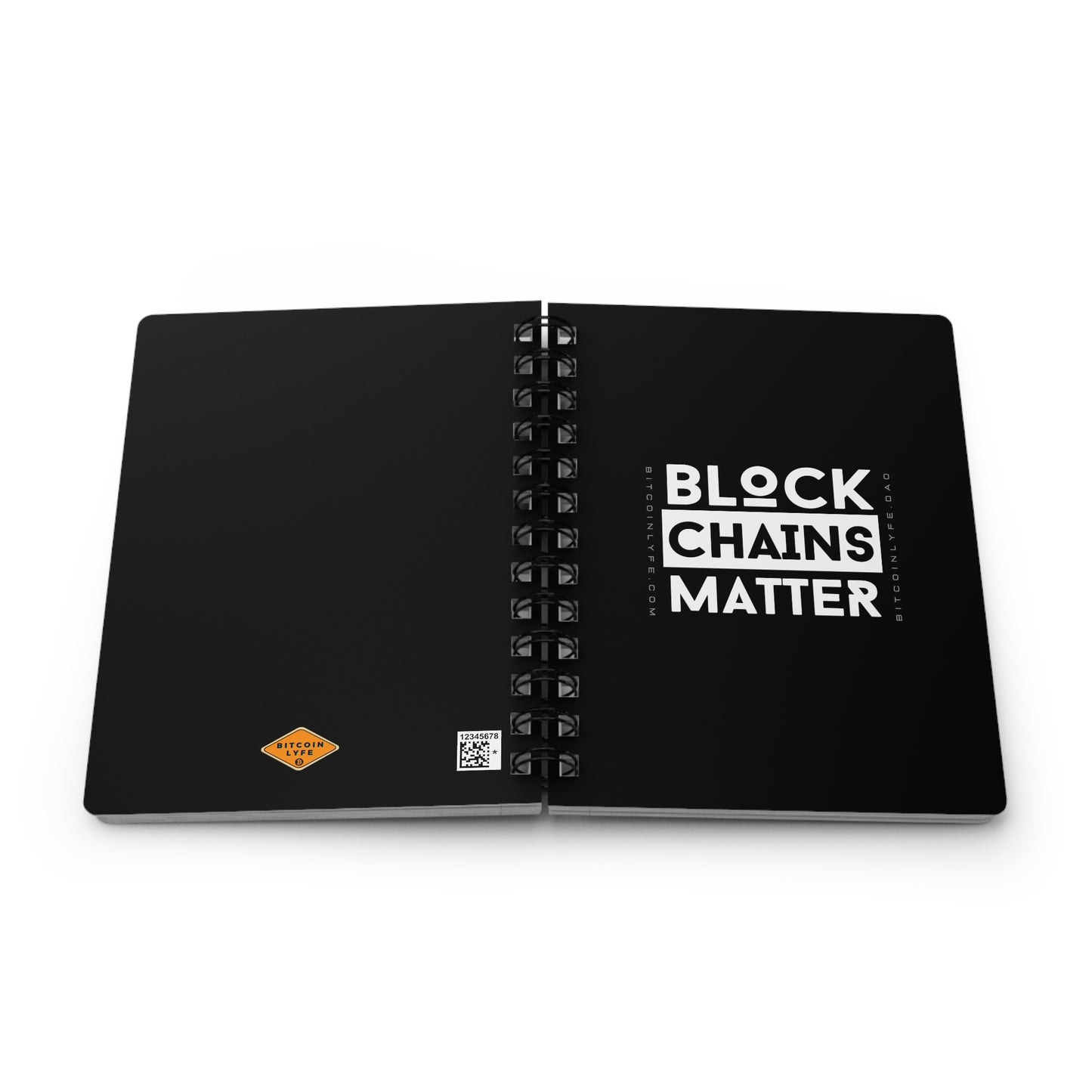 Bitcoin LYFE Spiral Bound Journal, Block Chains Matter