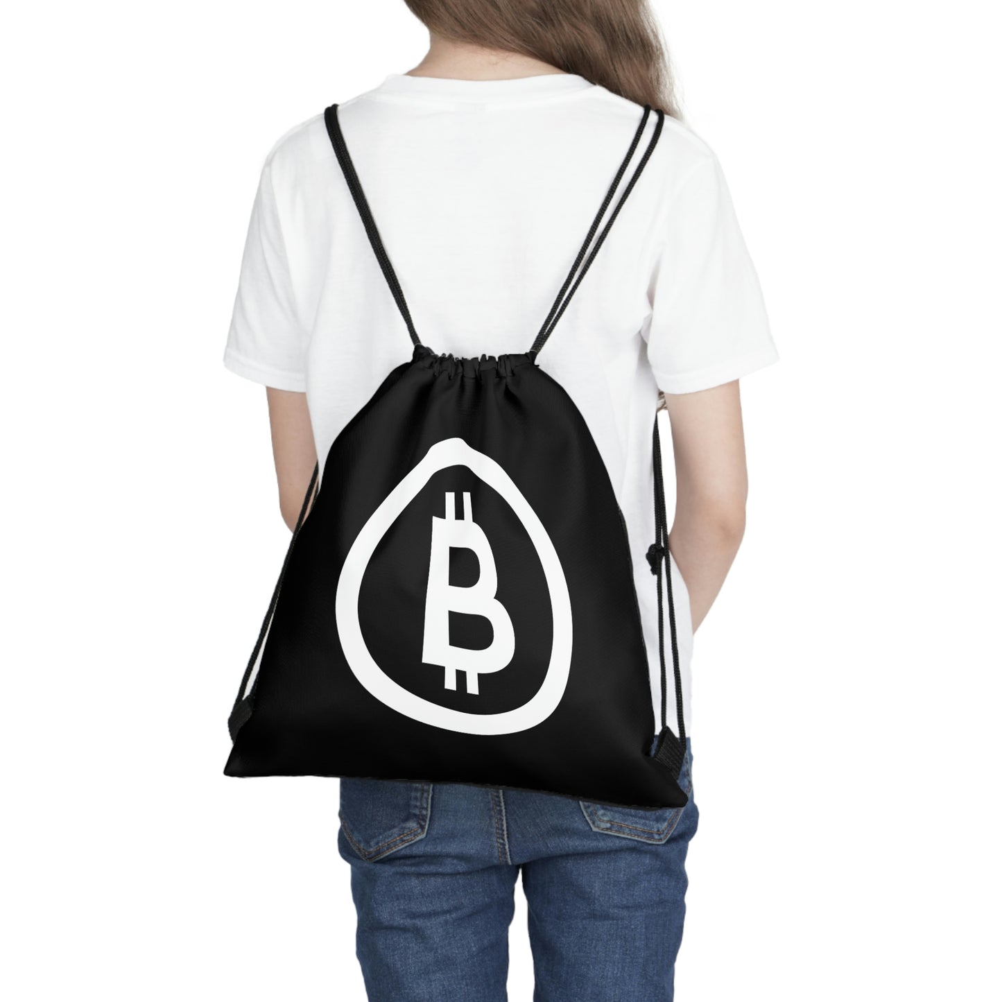 Bitcoin Outdoor Drawstring Bag, BTC4