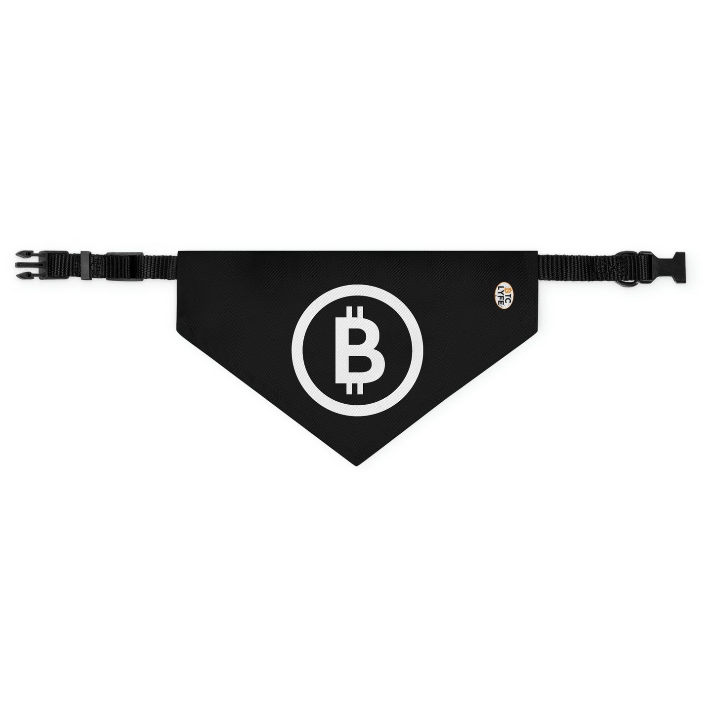 Bitcoin Pet Bandana Collar, BTC4