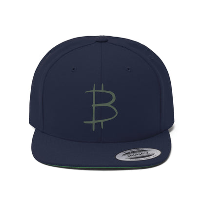 BTC8 Bitcoin Flat Bill Hat, Four Colors