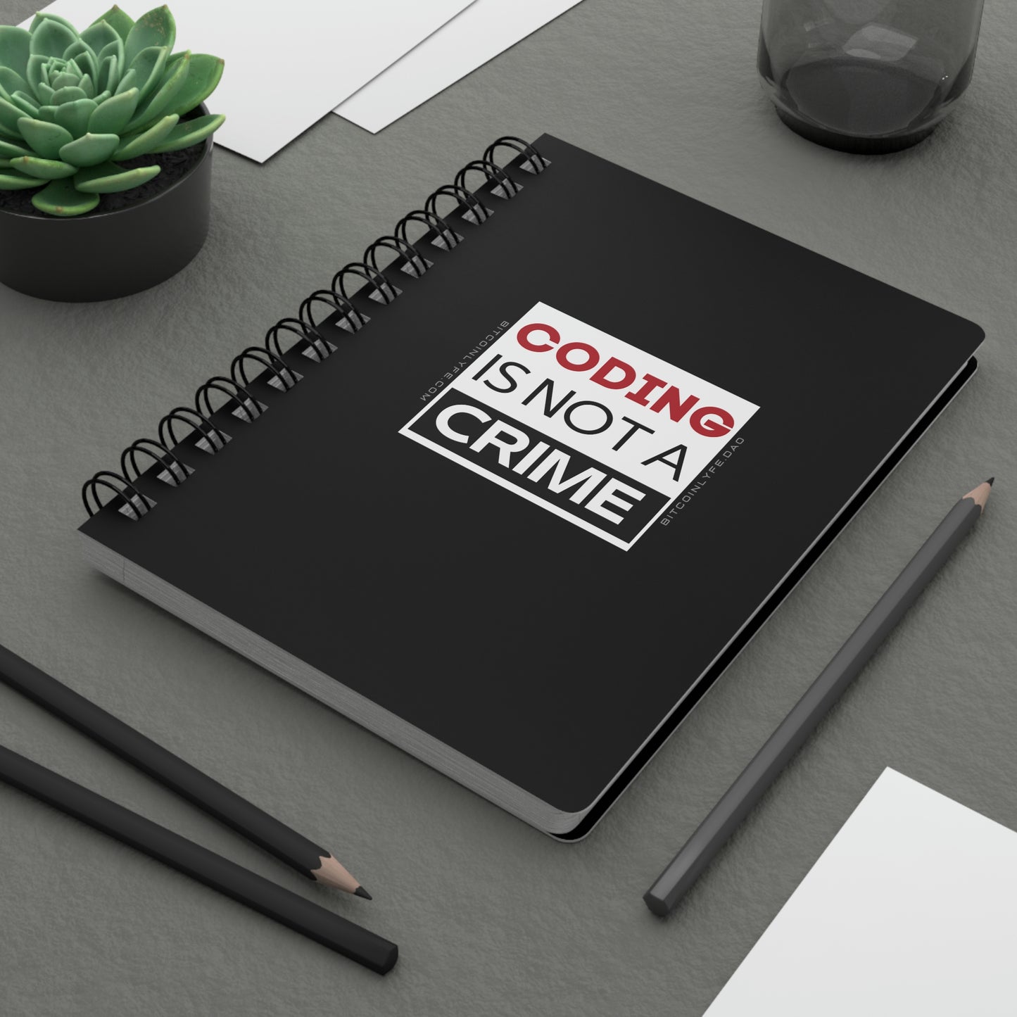 Coding is Not a Crime Spiral Bound Journal