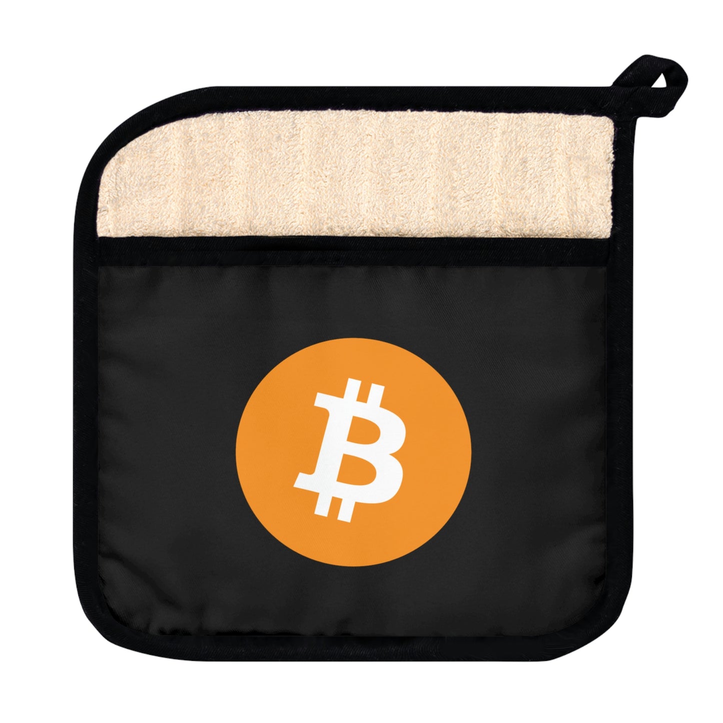 Bitcoin Pot Holder with Pocket, BTC2