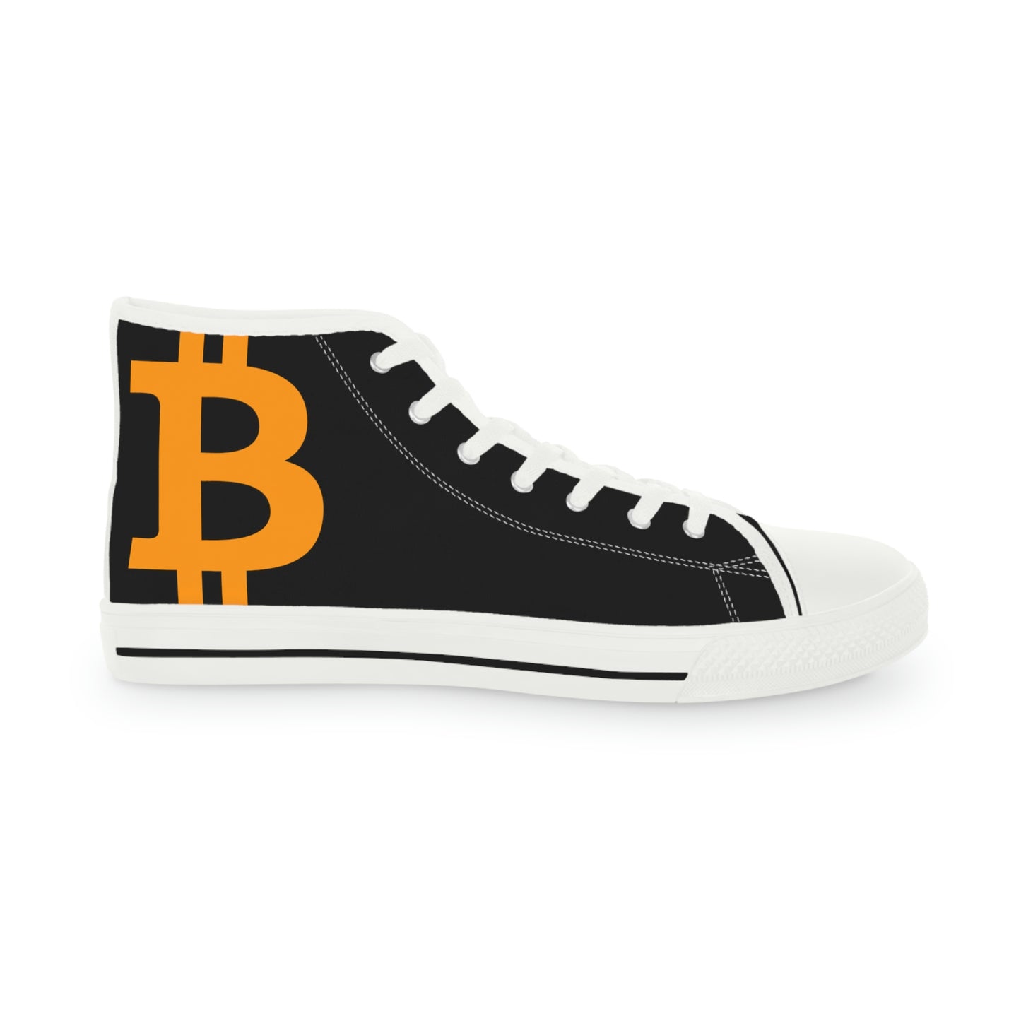 Bitcoin Men's High Top Sneakers, BTC3