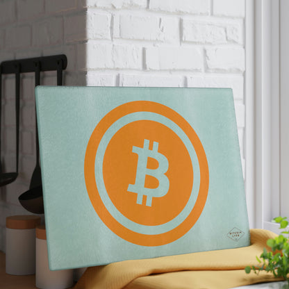 Bitcoin Glass Cutting Board, BTC5