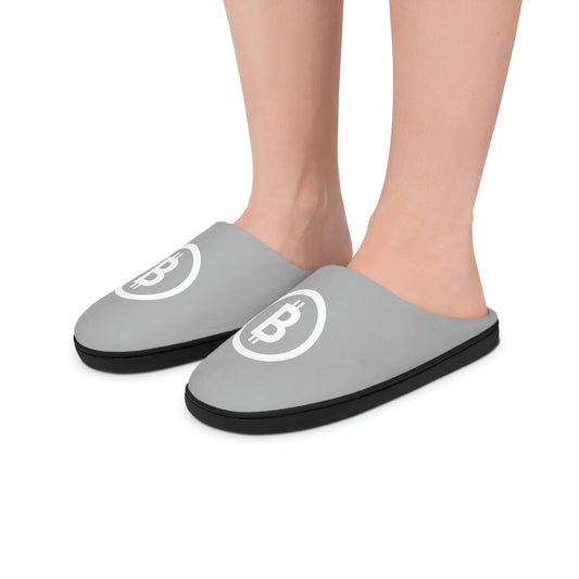 Bitcoin Women's Indoor Slippers, BTC4