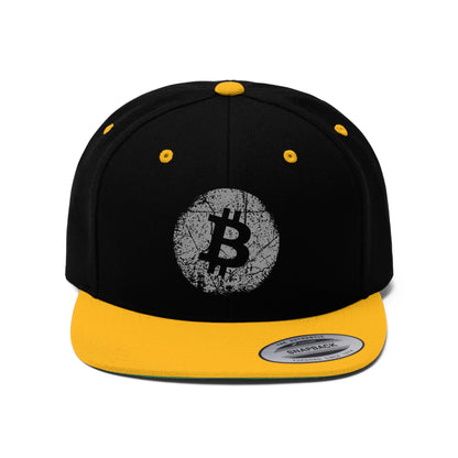 BTC7 Bitcoin Flat Bill Hat, Four Colors