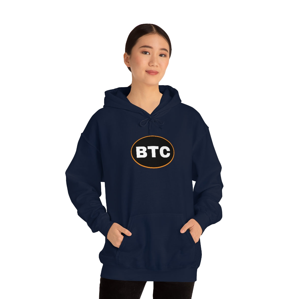 Bitcoin Oval #2 Hoodie, Blackout Version