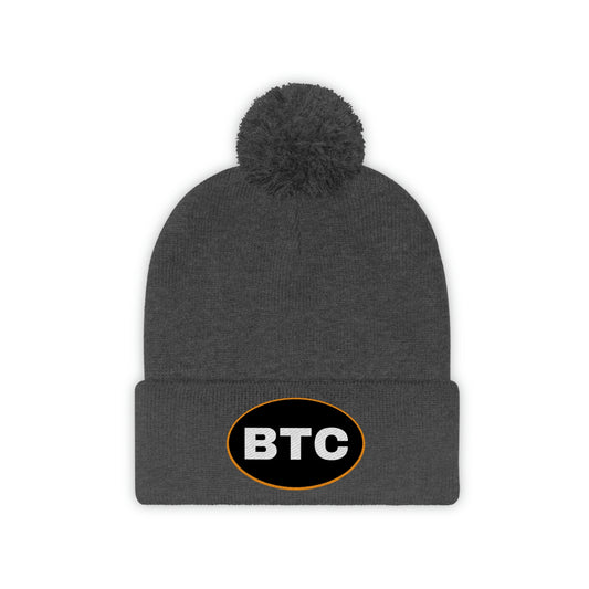 BTC Oval #2 Pom Pom Beanie