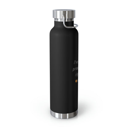 BTC Proof Right Here 22oz Vacuum Insulated Bottle #4