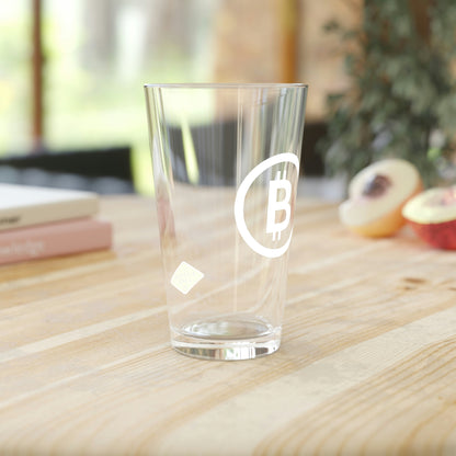 Bitcoin Pint Glass, BTC4