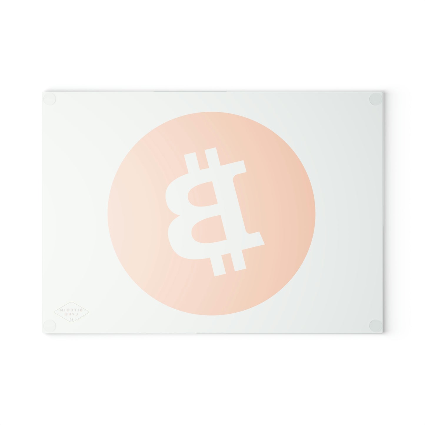 Bitcoin Glass Cutting Board, BTC2