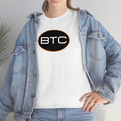 BTC Oval #1 Cotton T-Shirt, Blackout Version