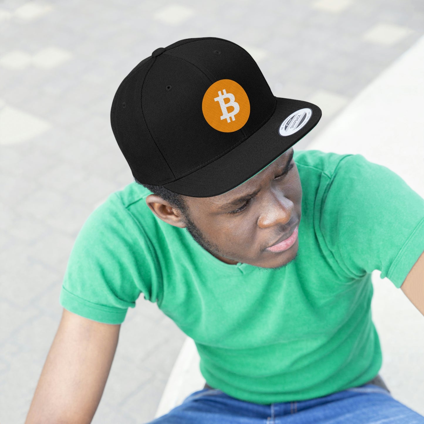 BTC2 Bitcoin Flat Bill Hat, Four Colors